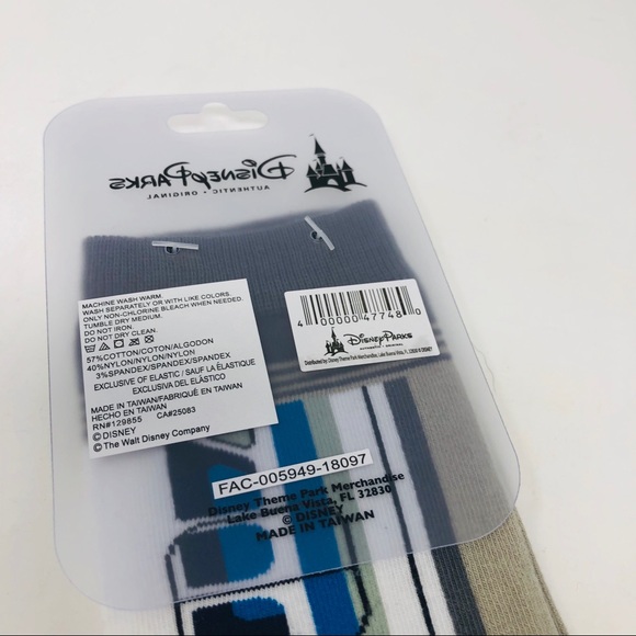 DISNEY PARKS MONORAIL SOCKS Adult One Size NWT - Picture 5 of 6